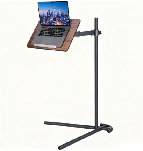 Adjustable Laptop Floor Stand for Bed, Couch, and Standing Desk Use, Large Size (Large)