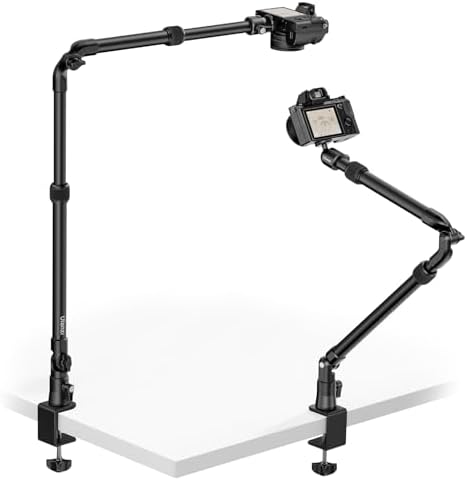 ULANZI ZJ02 Camera Desk Mount Stand Overhead Magic Articulating Arm