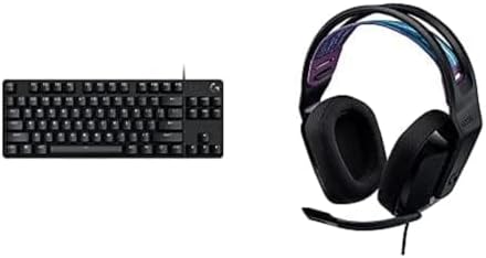 Logitech G413 TKL SE Mechanical Gaming Keyboard + G335 Wired Gaming Headset - Black