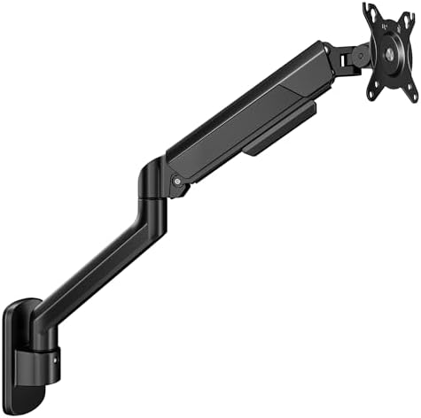ARES WING 17-40 Inch Ultrawide Single Monitor Wall Mount, Black