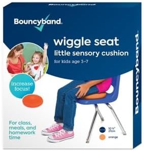 BouncyBand Wiggle Seat, Orange, 1-Pack – Small 10.75” D x 2.5” H