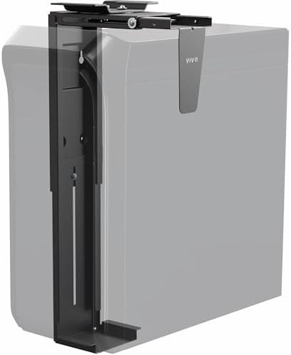 VIVO Black Large Under Desk and Wall Office PC Mount, MOUNT-PC01L