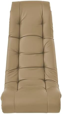 FDP Tufted Floor Rocker for Kids, Teens and Adults Comfortable, Ergonomic Chair for Reading, Playing Video Games, or Watching TV - Sand, 10488-SD