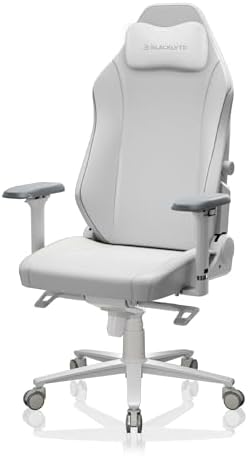 Blacklyte Athena Pro Gaming Chair, White Leather