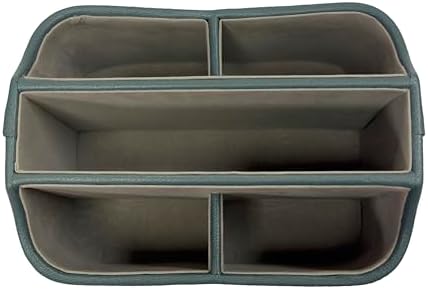 UnionBasic Rotating Desk Organizer, 360 Desk Spinning Caddy, Desktop TV Guide/Mail/Media/Remote Controller Holder Organizer,Lychee Dark Ivy