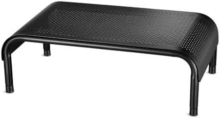 Staples TECH Adjustable Steel Monitor Stand, Ergonomic Desktop Riser