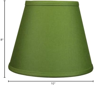FenchelShades.com Lampshade 6" Top Diameter x 10" Bottom Diameter x 8" Slant Height 6x10x8" with Spider Attachment Diameter 0.4 Inch for Lamps with a Harp (Avocado)