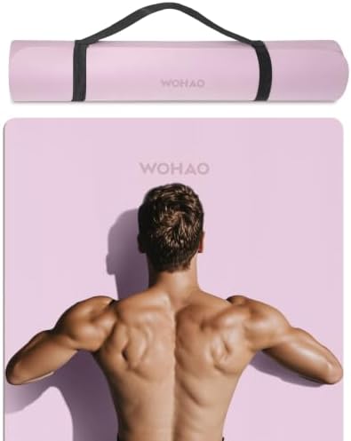 Extra Wide & Thick 8mm Yoga Mat, 72"x31.5"
