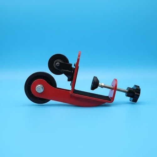 Menolana Desktop Arm Wrist Pulley Machine Forearm Exerciser Arm Workout Mounted Clamp System Quiet suitable for home shared breaks, Red