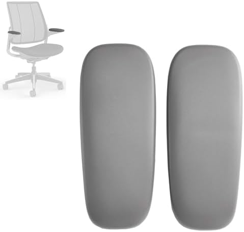 MingYi.office Arm Pads Caps Replacement for Humanscale Smart Office Chair in Black/Grey Color 1 Set (2pcs) (Grey)