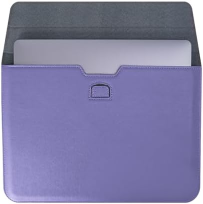 PU Leather Laptop Sleeve Case with Stand for 2026 Macbook Neo 13 A3404, 2026-2022 Air13.6'' M5 A3449 M4 A3240 M3 A3113 M2 A2681, 2018-2021 Air 13, Laptop Bag for 2016-2022 Mac Pro13, Lavender