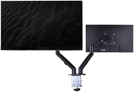 ASUS TUF Gaming 27" FHD IPS Monitor with 1ms Response Time, 180Hz Refresh Rate, Anti Glare, Flicker Free, VESA Mount (100mm), Displayport, HDMI, Black Color 2Pack w/DKZ Hub & ErgoFlexy Dual Mount Arm