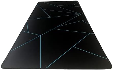 Gamer Boss - Gaming Mouse Pad - 48 x 24 Inches - 4mm Thick with Stitched Edges, Non-Slip Rubber Base, Premium Cloth Mousepad, Desk Mat for Laptop, Keyboard, Computer & PC (Mega, Blue Shards)