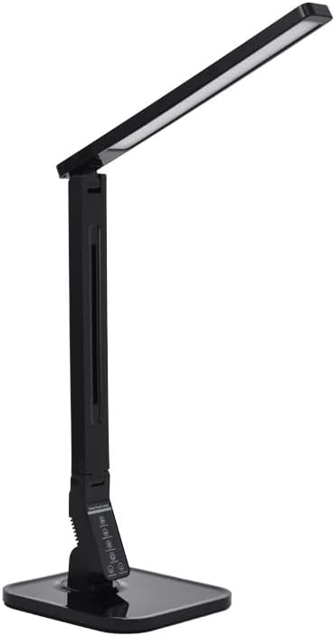 LYLARD LED Desk Lamp Book Light Rechargeable Eye-Caring Reading InBed Black