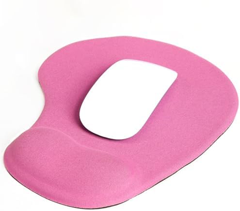 Ergonomic Mouse Pad with Wrist Rest, Gel Wrist Support Mousepad, Pain Relief Laptop Computer Mouse Pad, Non-Slip Mouse Pads for Office & Home (Pink)