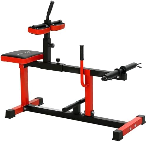 Soozier Seated Calf Raise Machine for Home Gym Waist Arm Training