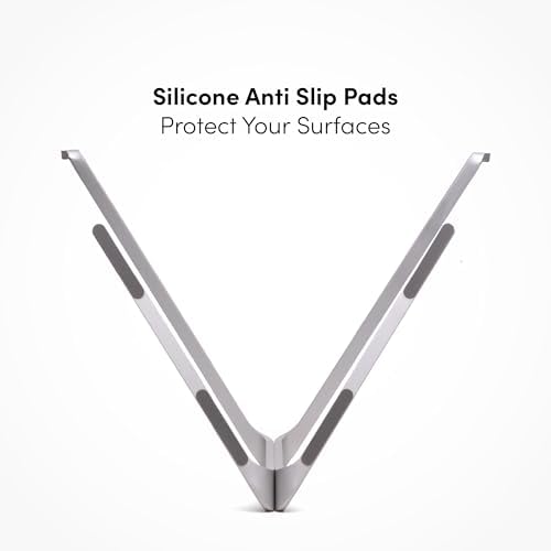 xympo Aluminum Laptop Stand for Desk, fits 13" - 16" Laptops