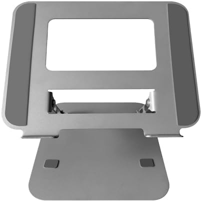 Multi-Angle Laptop Stand – Adjustable Ergonomic Desk Stand for 10–17" Laptops, Foldable & Portable, Ventilated Cooling Design, Non-Slip Base, Aluminum Computer Riser for Home & Office
