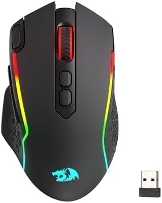 Redragon M810 MAX Wireless RGB Gaming Mouse 12000 DPI Remapping Keys