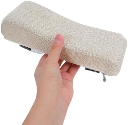 SEWACC Office Chair Armrest Pads 2pcs Gaming Chair Armrest Cushion with Adjustable Strap Washable Sponge Pillow Non-Slip Replacement for Desk Task and Game Chairs