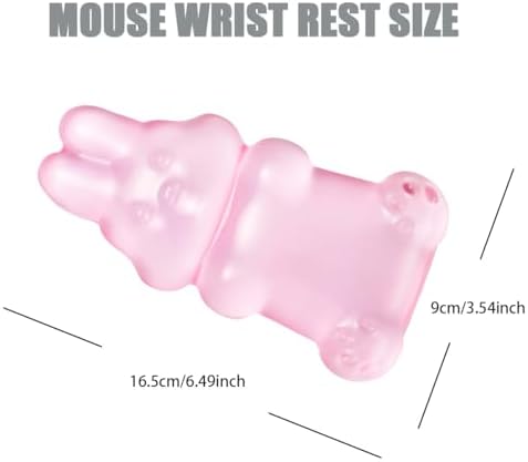Ergonomic Gel Mouse Wrist Rest,Pink Cute Rabbit Mouse Wrist Rest