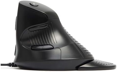 DELUX Wired Ergonomic Vertical Mouse, for Medium Hands(M618XU-Black)
