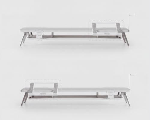Fenge 42.5-Inch Monitor Stand Riser with Laptop, Phone & Headphone Holders