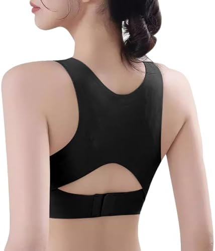 Posture Corrector Bra for Women Wireless Front Closure Cross Back Bras