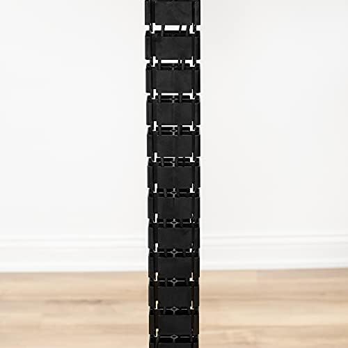 VIVO Black Under Desk Vertebrae Cable Management Kit, DESK-AC01C