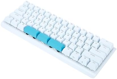 KINESIS Gaming TKO White Mechanical Keyboard | Tactile Brown Switches | 60% Layout | Split Spacebar | Hotswap | White Body