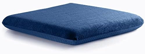 Sigmat Recliner Cushion for Elderly Memory Foam 22x22x3 in Navy