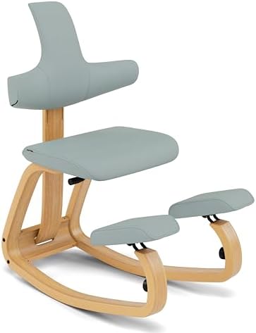 Varier Thatsit Adjustable Ergonomic Kneeling Chair with Back & Arm Support