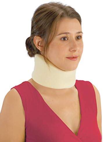 DMI Foam Cervical Collar Comfort Neck Support, Medium, 3-Inch Width, White