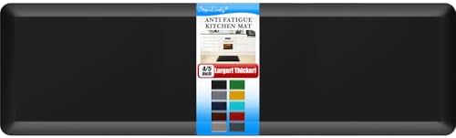 4/5 Inch Thick Kitchen Mat - Cushioned Anti Fatigue Mat for Kitchen Floor