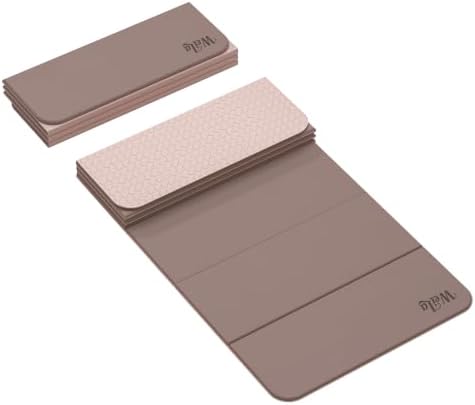 Foldable Yoga Excercise Mat 71"L x 24"W, Odourless Light Weight POE Mat For Home Fitness and Gym Workouts, 1/4 inch Non-slip design for All Types of Yoga Pilates