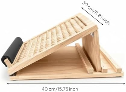 Leg Exercise Board Adjustable Wooden Incline Calf Stretcher Multi Angle Foot for Warm Ups Suitable for