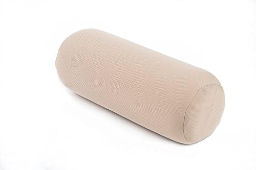 ALIBO Soft Memory Foam Pillow Office Chair Recliner Cervical Roll Pillow Office Chair Recliner Round Neck Rest Bloster Headrest Supports Travel Neck Cushion Beige 1 Piece