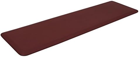 GelPro Designer Comfort Ergo-Foam Cushioned Anti-Fatigue Standing Kitchen Floor Mat, Padded Stain-Resistant, Waterproof, Non-Slip Comfort Padded Desk/Office Mat - 20" x 72", Grasscloth Crimson