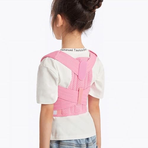 Back Brace Posture Corrector Kid Teenagers,Adjustable Upper Back Straightener Lumbar Support Belt for Hunchback Correction Pain Relief,Breathable Spine Support Brace Spine Corrector