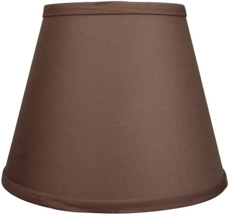 FenchelShades.com Lampshade 6" Top Diameter x 10" Bottom Diameter x 8" Slant Height 6x10x8" with Spider Attachment Diameter 0.4 Inch for Lamps with a Harp (Coffee)