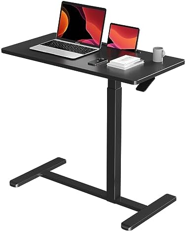 Gibbon Mounts 32” Rolling Mobile Standing Desk, Bedside Table with Wheels