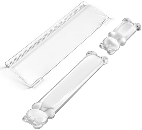 16.9inch Computer Keyboard Stand for Desktop, Gel Keyboard Wrist Rest Set