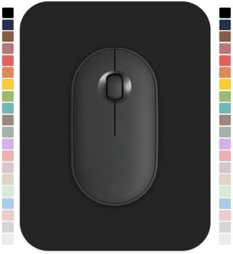 Small Mouse pad, with Edge-Sewn Design, extends Service Life by Twice, occupying the Optimal Size for the Mouse and Wrist Position. (Black)