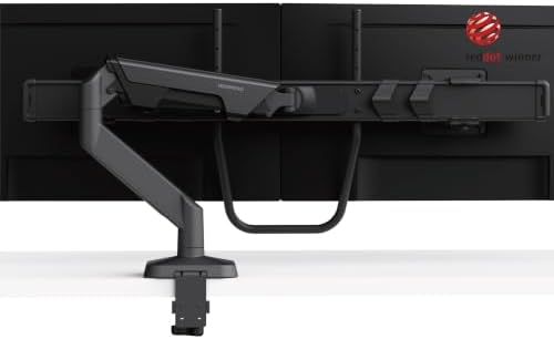 Modernsolid Dual Monitor Arm Desk Mount for Two 17-32 Inch Screens