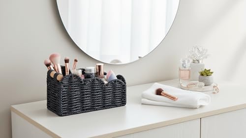 CubesLand Bedside Table Desk Organizer Caddy, Remote Pen&Pencil Holder Cup