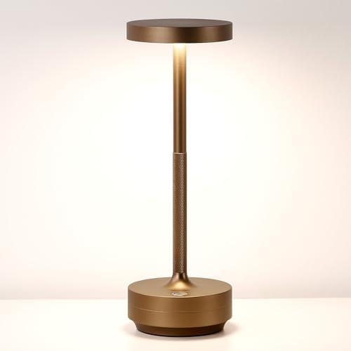 Cordless Table Lamp Rechargeable, 72h Battery Powered Table Light, Titanium
