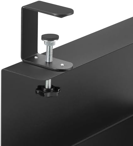 ZhiYo 16in Cable Management Under Desk Tray, 4.9in W x 5.9in H, Black