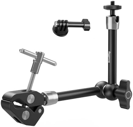SMALLRIG Magic Arm with Super Clamp for Action Cameras, with 2-Pong Adapter