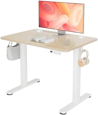 YDN 32 x 19 Inch Nature Electric Standing Desk