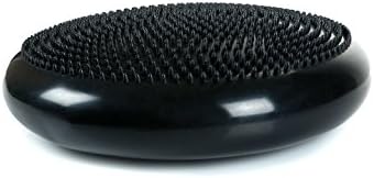 Cando-30-1870 CanDo Inflatable Balance Disc for Balance Training, Proprioception, Strengthening Lower Extremities, Posture, Stress Relief, Restlessness & Anxiety. Black, 14” Diameter (Pack of 5)